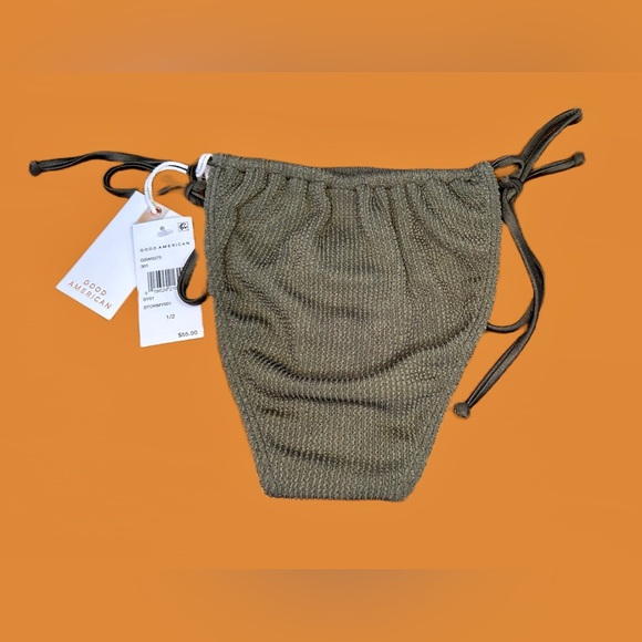 NWT Good American Always Fits Tiny Ties Bottom in Stormy001, Sizes S/M & 2XL/3XL - Picture 5 of 12